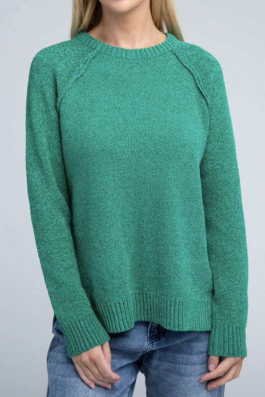 Raglan Chenille Sweater - U Moody