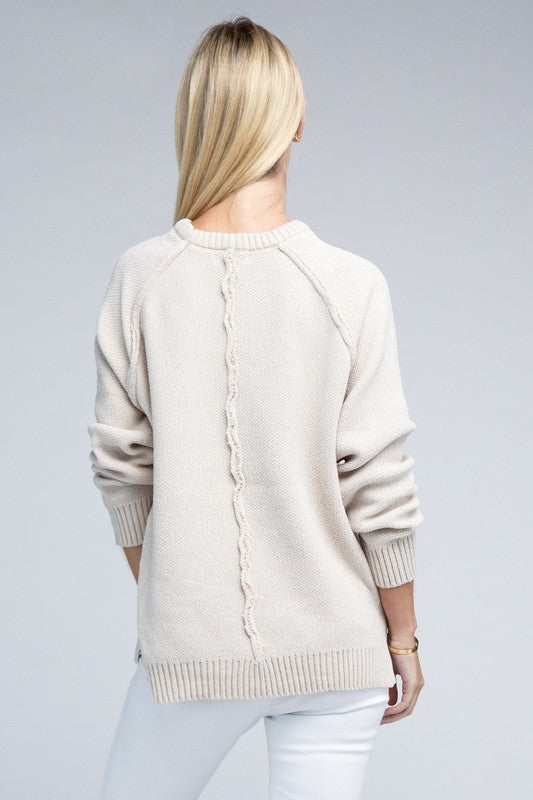 Raglan Chenille Sweater - U Moody