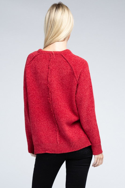 Raglan Chenille Sweater - U Moody