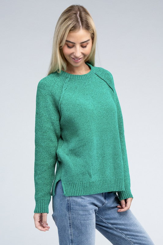 Raglan Chenille Sweater - U Moody