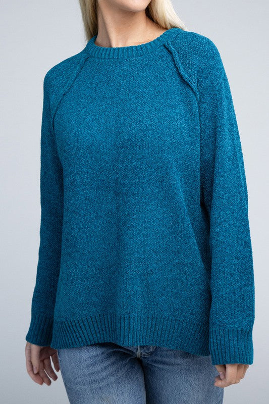 Raglan Chenille Sweater - U Moody