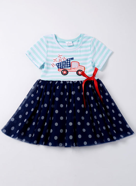 Lil Baseball Truck Dress