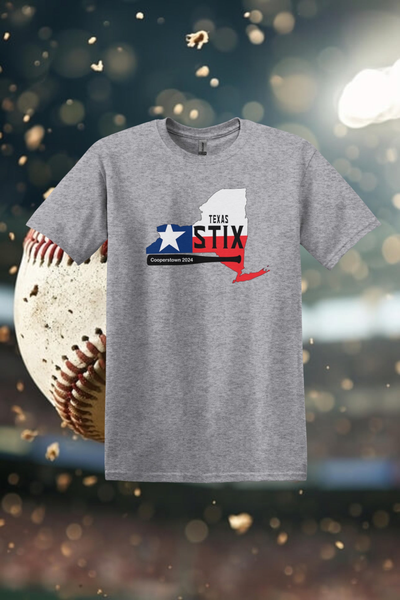 STIX NY- TX flag-Adult