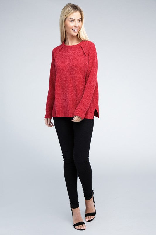 Raglan Chenille Sweater - U Moody