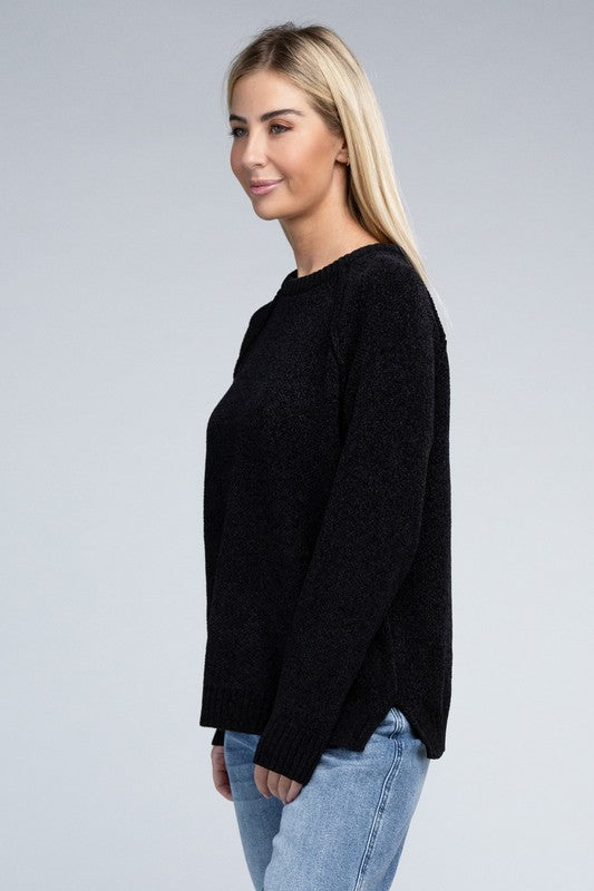 Raglan Chenille Sweater - U Moody