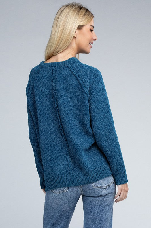 Raglan Chenille Sweater - U Moody