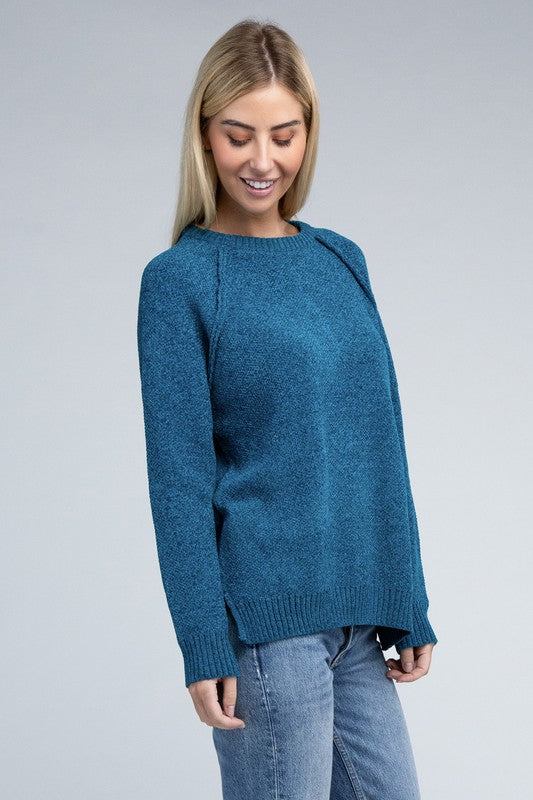 Raglan Chenille Sweater - U Moody