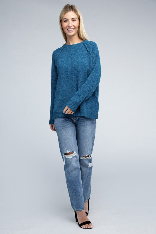 Raglan Chenille Sweater - U Moody