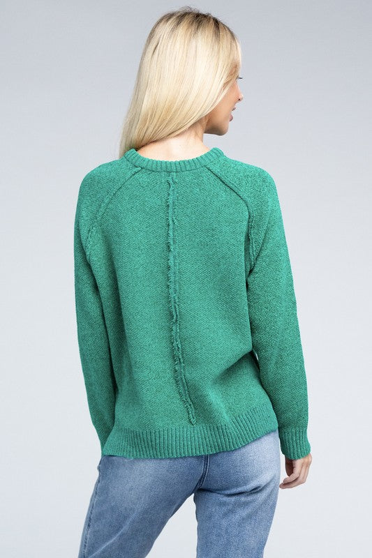 Raglan Chenille Sweater - U Moody