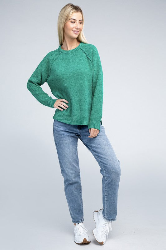 Raglan Chenille Sweater - U Moody
