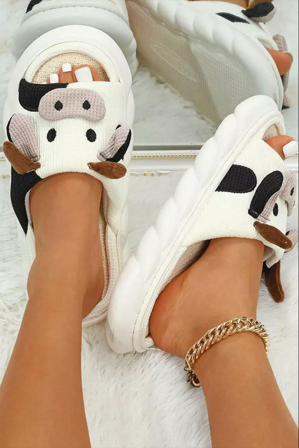 Cow Cushion Slippers - U Moody