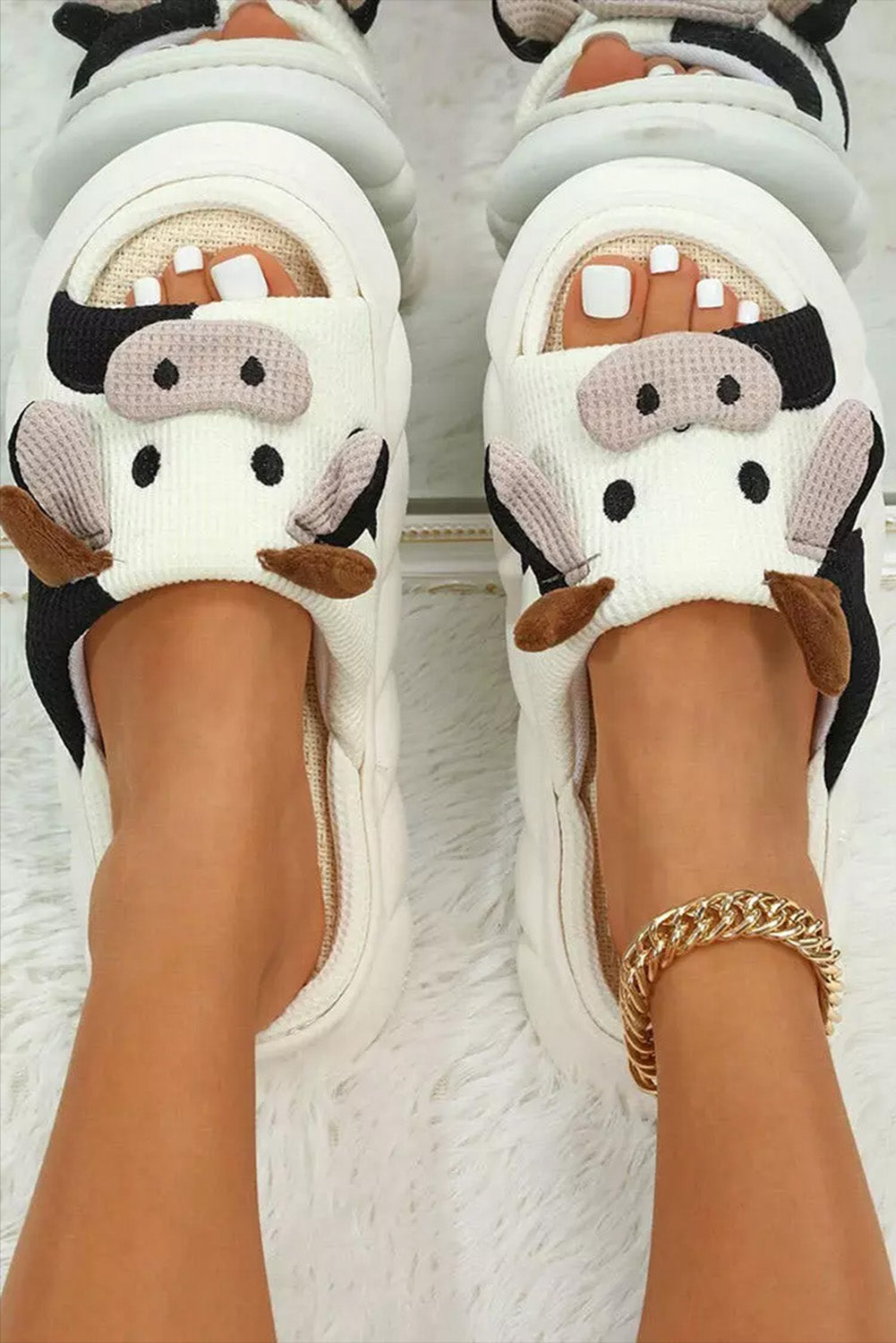 Cow Cushion Slippers - U Moody