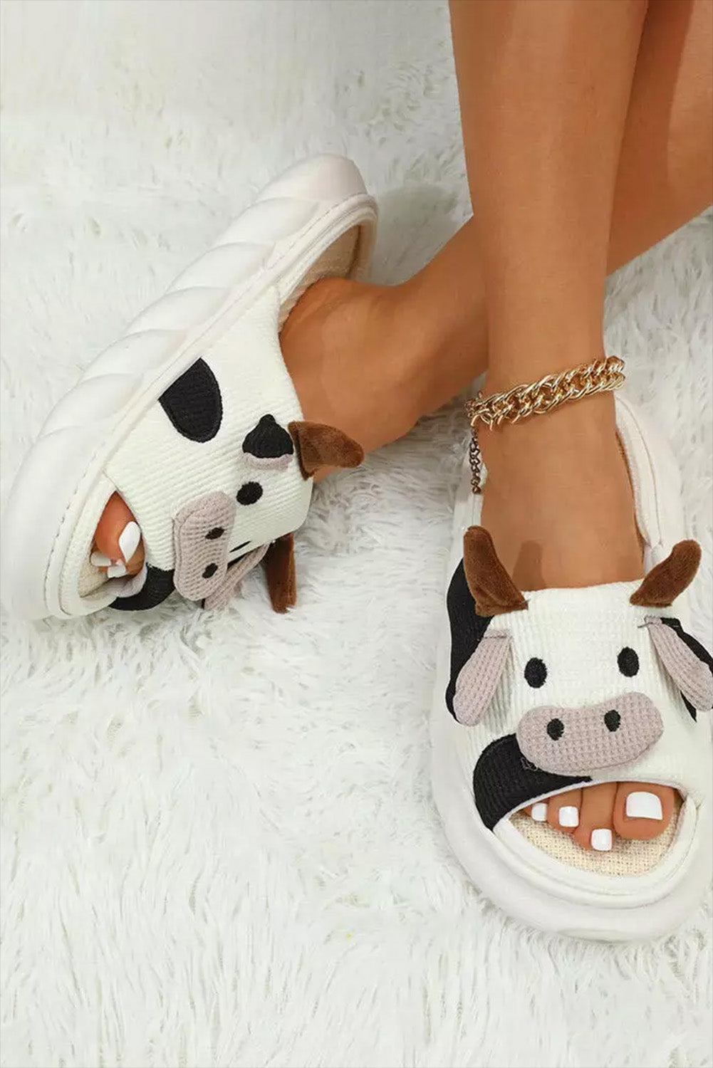 Cow Cushion Slippers - U Moody