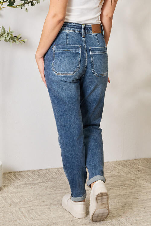 Judy Blue Full Size High Waist Drawstring Denim Jeans - U Moody