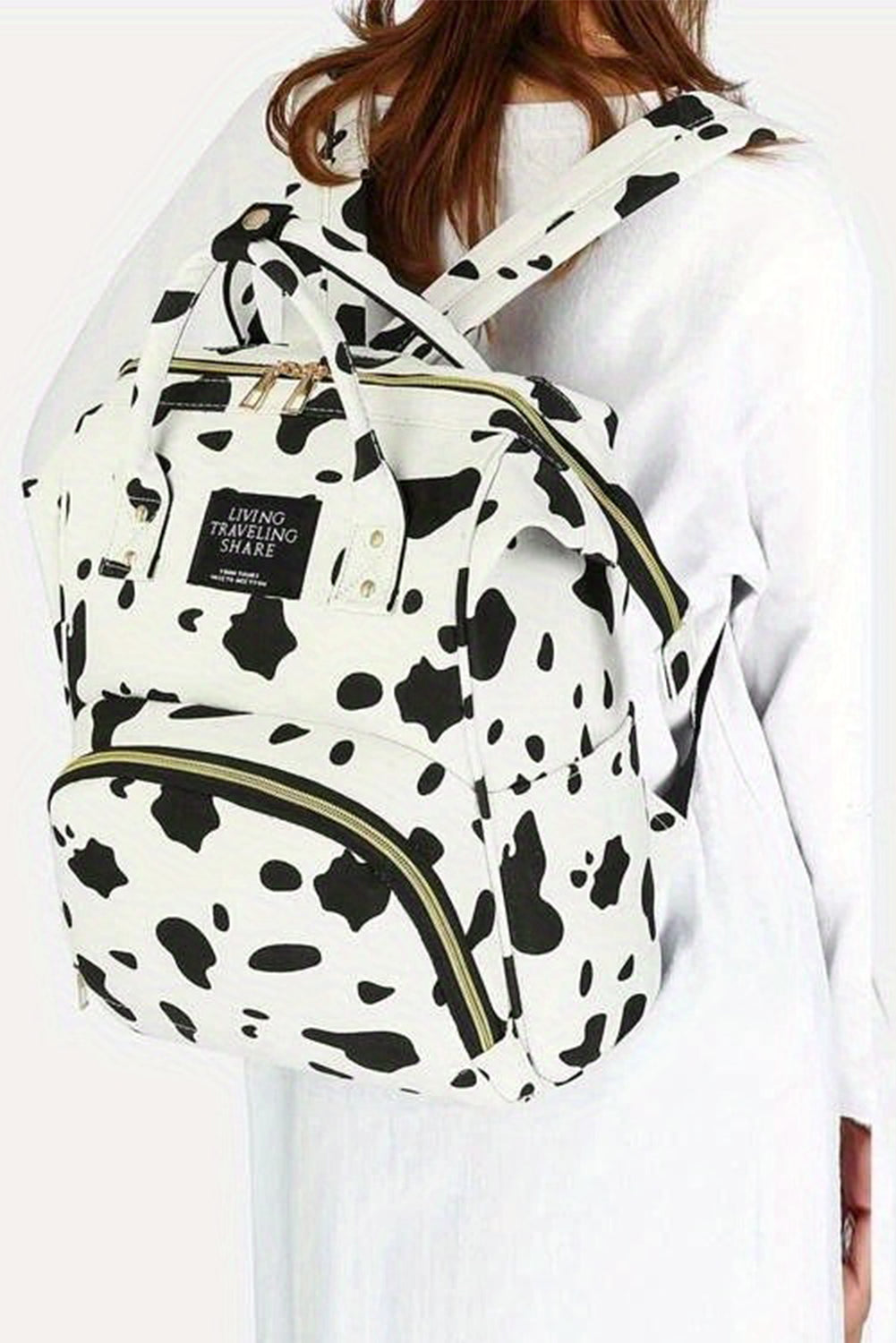Cow Print Backpack
