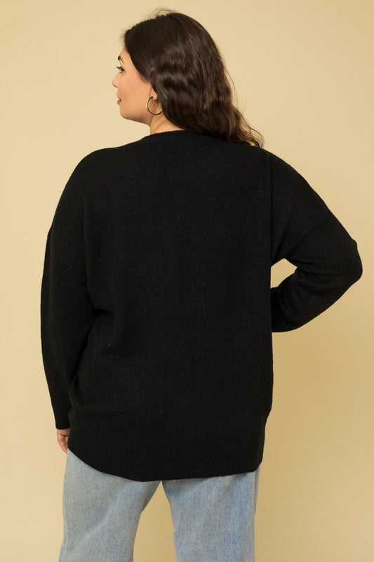 Plus Size Cheers Pullover Sweater - U Moody