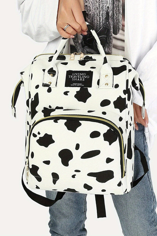 Cow Print Backpack