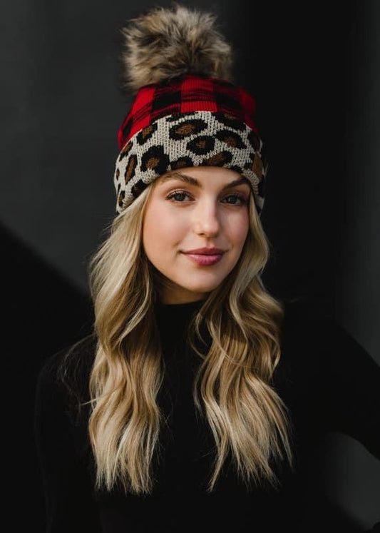 Buffalo plaid Leopard - U Moody