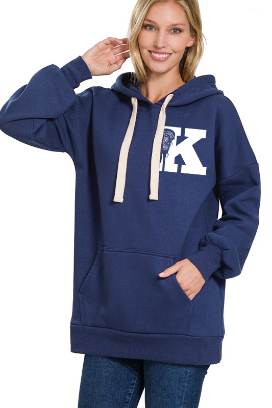 Womens Keller Lax Hoodie (navy) - U Moody