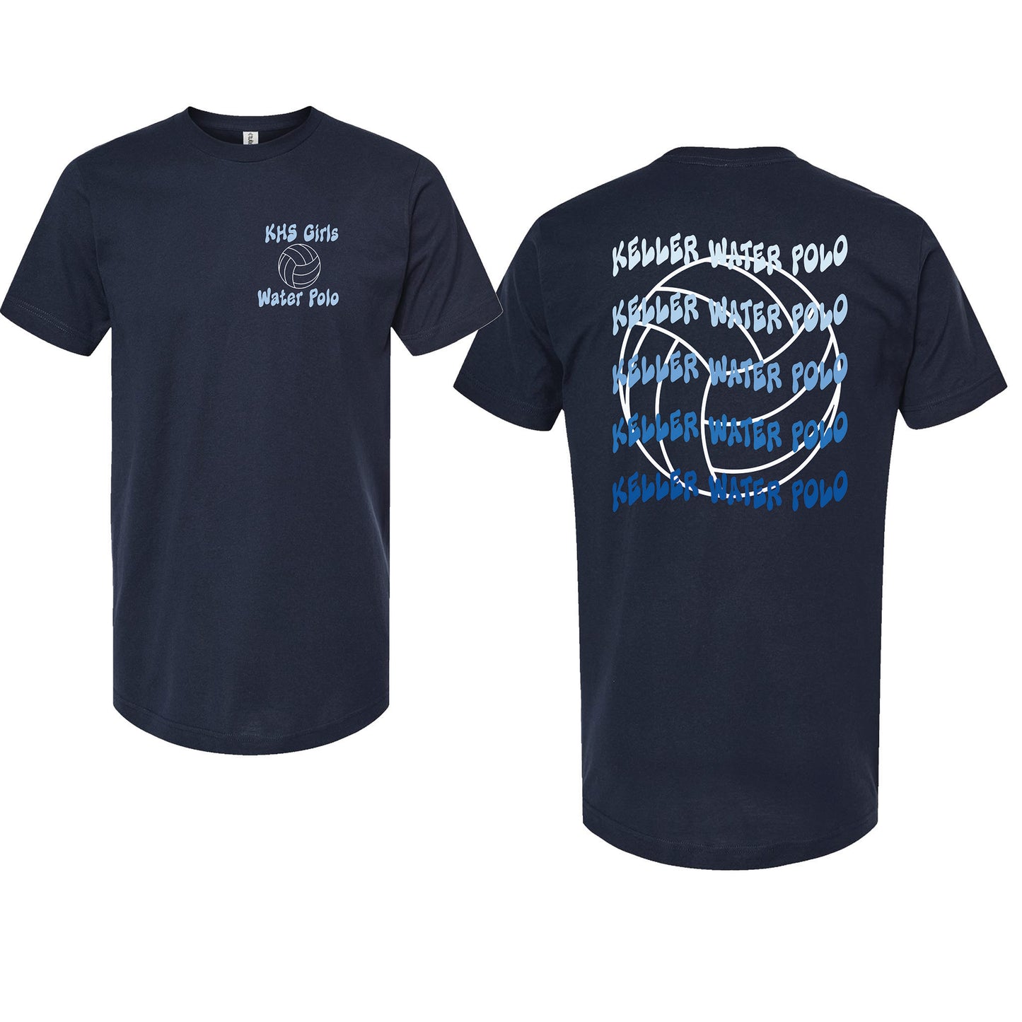 Wave Text Keller Girls Water Polo