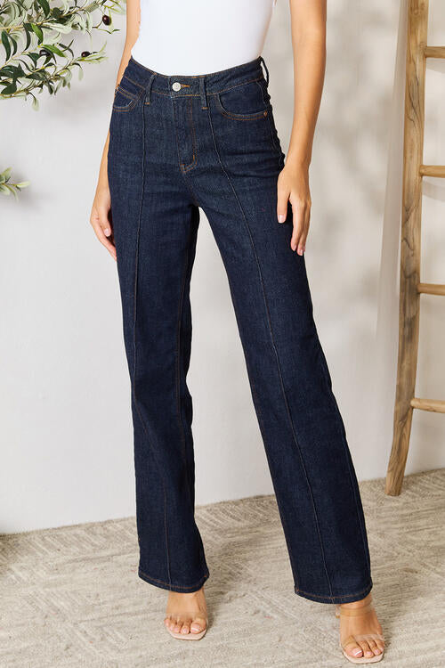 Judy Blue Full Size High Waist Wide Leg Jeans - U Moody