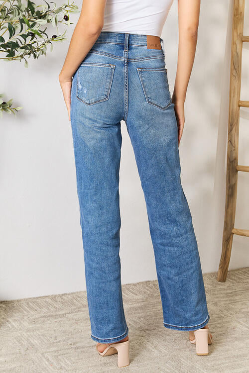 Judy Blue Full Size High Waist Distressed Jeans - U Moody